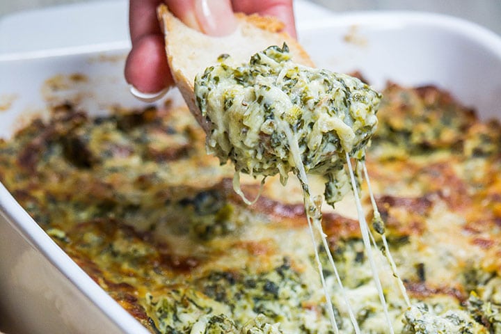Easy Hot Eggplant Spinach Dip for Parties & Game Day